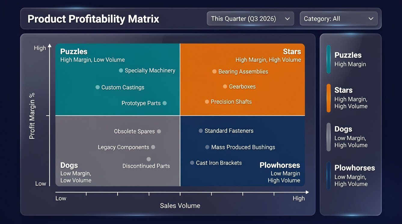 Manufacturing Product Profitability Matrix